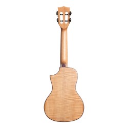 Kala Solid Flame Maple Series - Concert Ukulele - Cutaway - Natural Maple - WITHOUT BAG