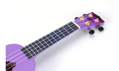 Mahalo MD1HAPPB Ukulele Soprano " Hawaii " Designer Series Purple Burst with Bag