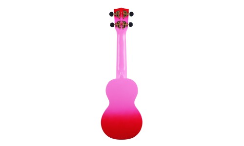 Mahalo MD1HBRDB Ukulele Soprano " Hibiscus " Designer Series Red Burst with Bag