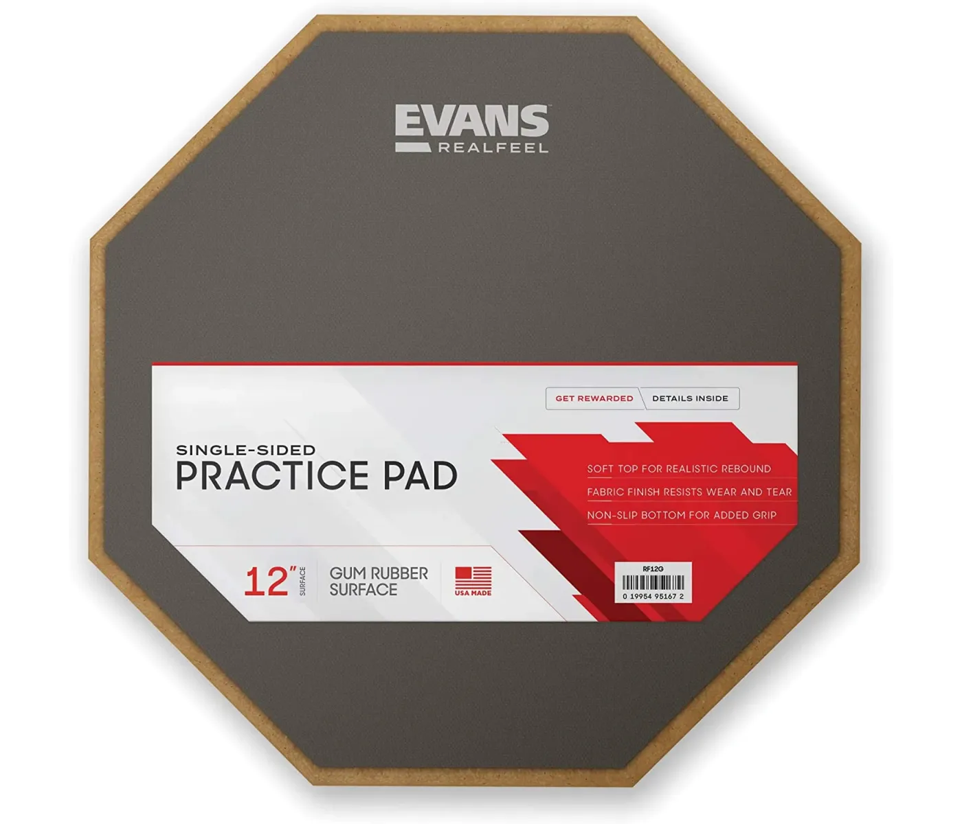 Evans RF12G RealFeel Practice Pad - 12"