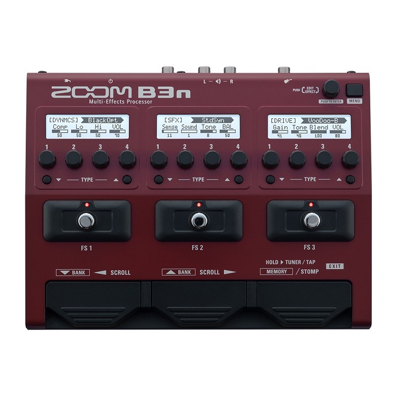 Zoom B3n Multi-Effects Processor Bass Pedal