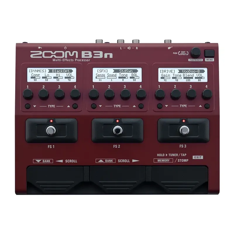 Zoom B3n Multi-Effects Processor Bass Pedal- 2 Years Warranty