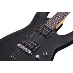 Schecter 433 Electric Guitar C-6 Deluxe LH - Left Handed - Satin Black (SBK)