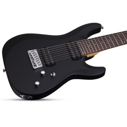 Schecter 440 Electric Guitar C-8 Deluxe - Satin Black (SBK)