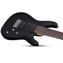 Schecter 440 Electric Guitar C-8 Deluxe - Satin Black (SBK)