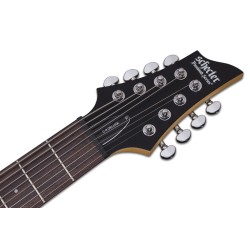 Schecter 440 Electric Guitar C-8 Deluxe - Satin Black (SBK)