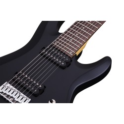 Schecter 440 Electric Guitar C-8 Deluxe - Satin Black (SBK)