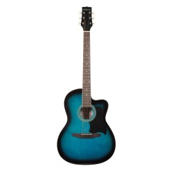 Carlos C901BLS Acoustic Guitar - Shaded Blue