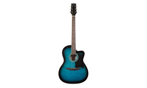 Carlos C901BLS Acoustic Guitar - Shaded Blue