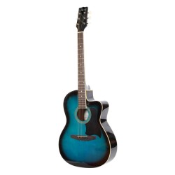 Carlos C901BLS Acoustic Guitar - Shaded Blue