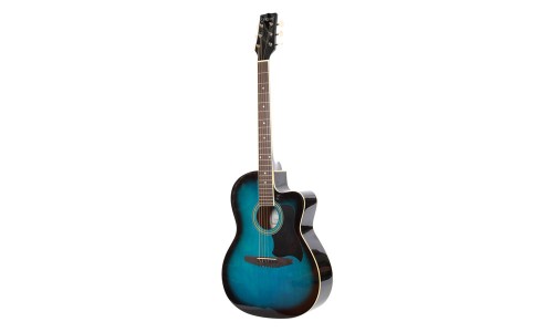 Carlos C901BLS Acoustic Guitar - Shaded Blue