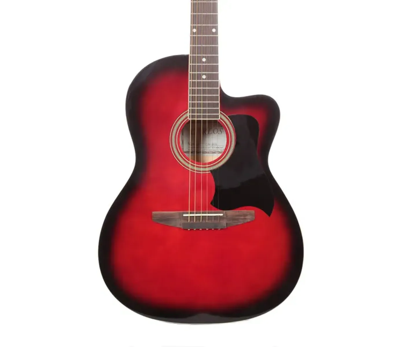 Carlos C901RDS Acoustic Guitar - Shaded Red