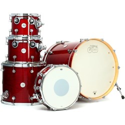 DW Drums DDLG2215CS Design Series 5-Piece Shell Pack - Cherry Stain - Cymbals & Hardware Not Included