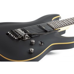 Schecter 3661 Electric Guitar Demon-6 FR - Aged Black Satin (ABSN)