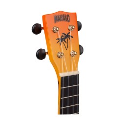 Mahalo MD1HBORB Ukulele Soprano " Hawaii " Designer Series Orange Burst with Bag