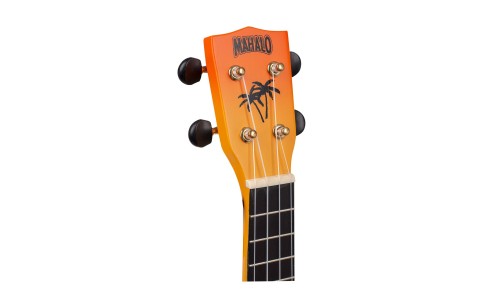 Mahalo MD1HBORB Ukulele Soprano " Hawaii " Designer Series Orange Burst with Bag