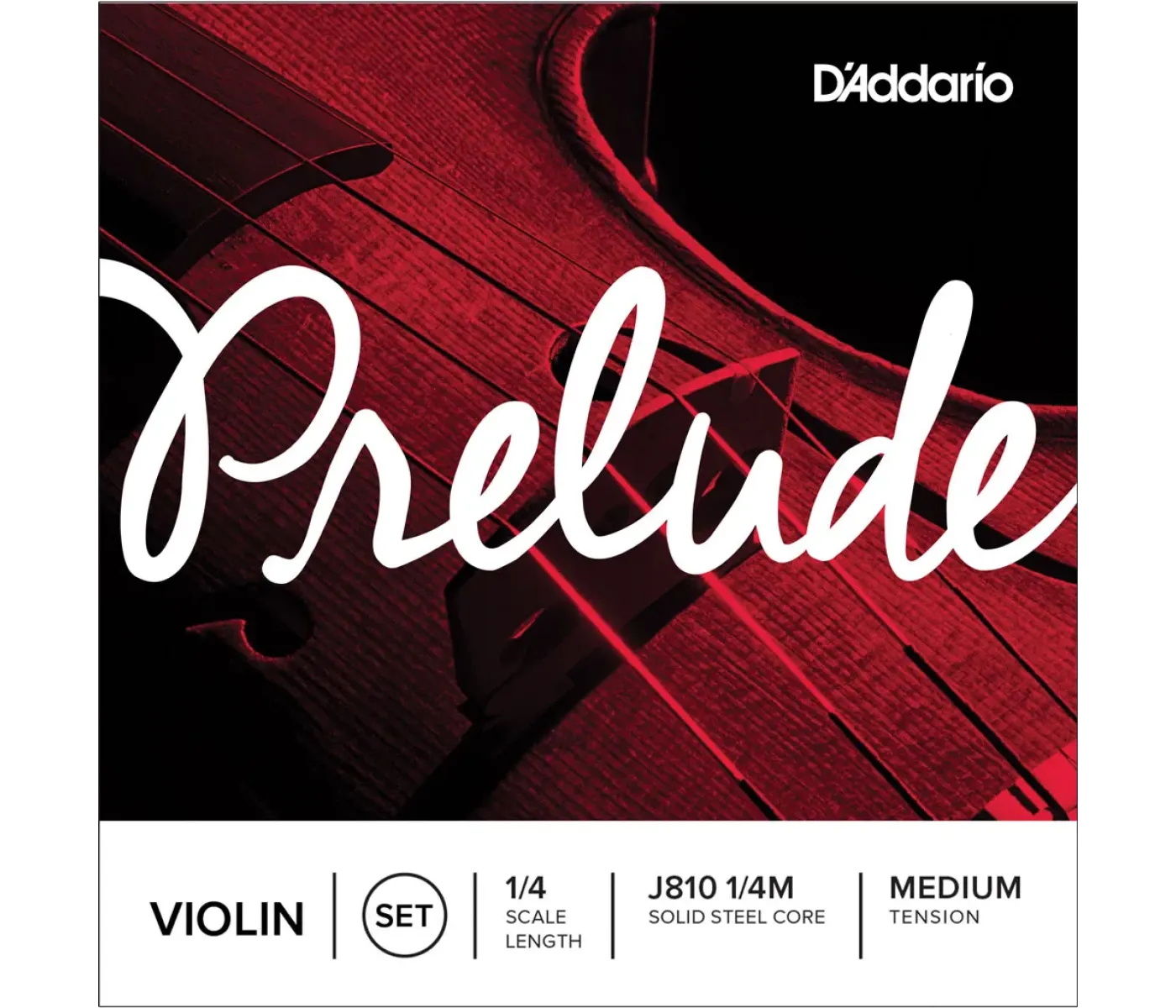 D'Addario J810 1/4M Prelude Violin String - 1/4 Scale - Medium Tension