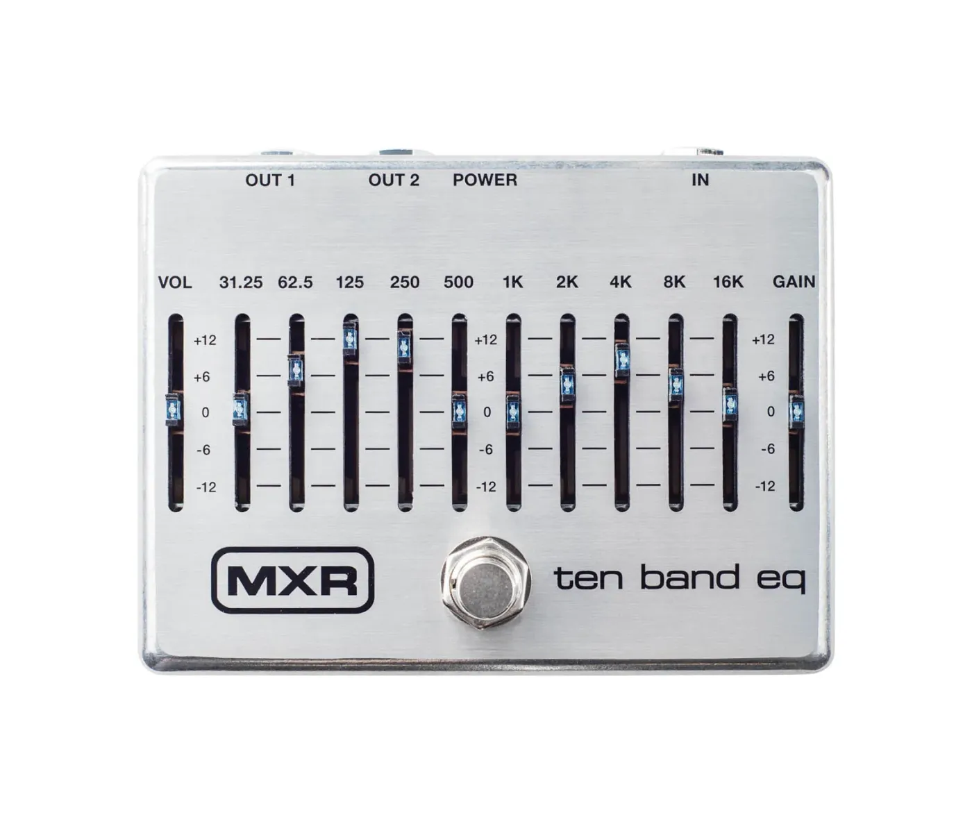 Jim Dunlop M108S-UK MXR Ten Band EQ Pedal - Silver