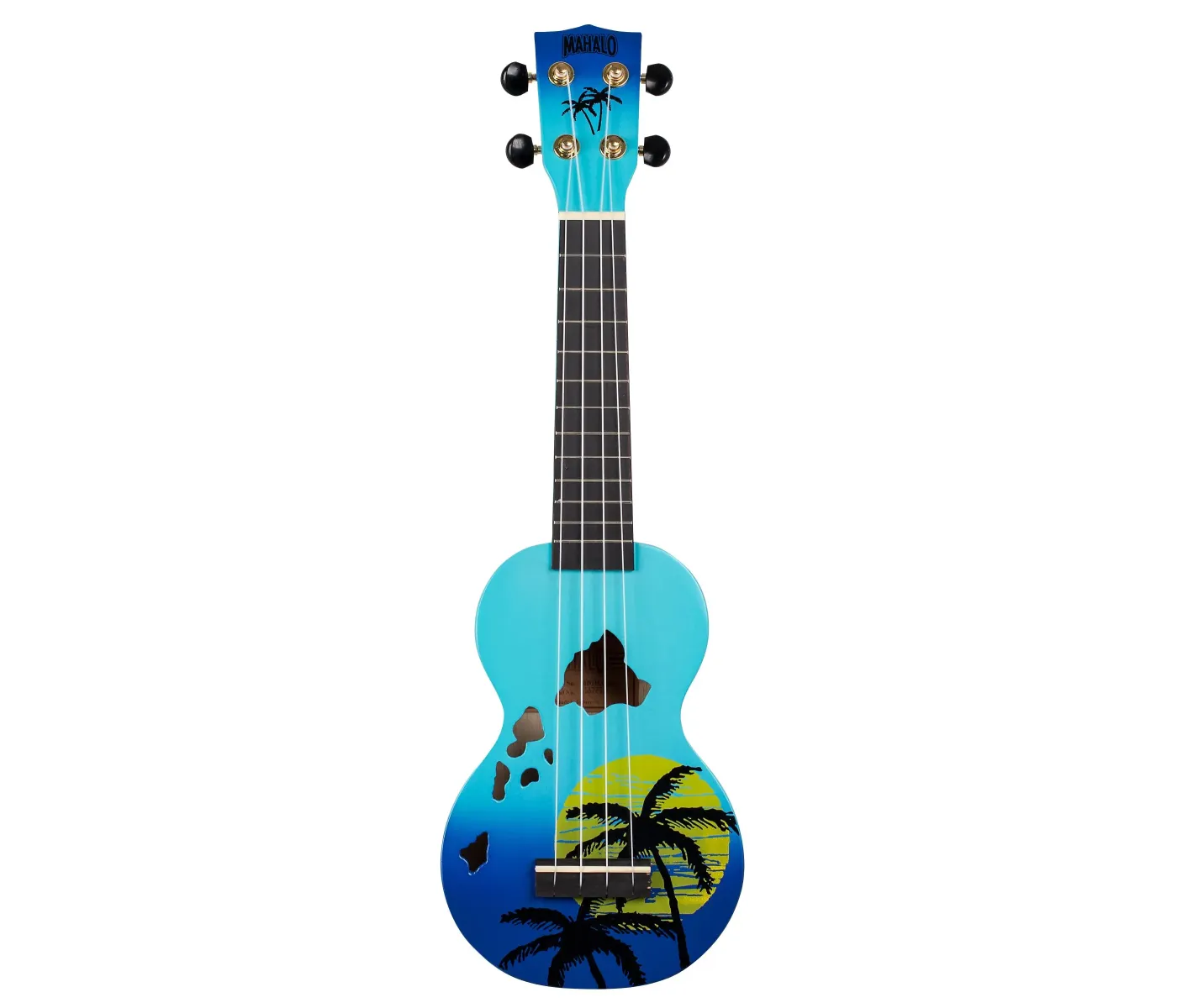 Mahalo MD1HABUB Ukulele Soprano " Hawaii " Designer Series Blue Burst with Bag Mahalo MD1HABUB Ukulele Soprano " Hawaii " Designer Series Blue Burst with Bag