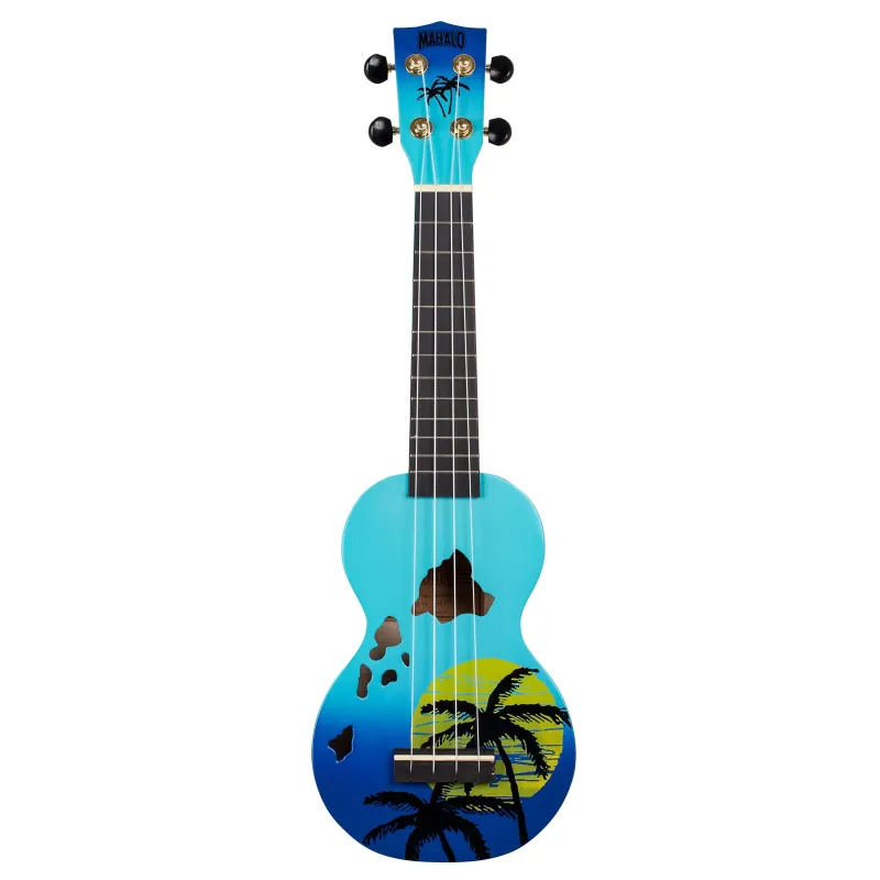 Mahalo MD1HABUB Ukulele Soprano " Hawaii " Designer Series Blue Burst with Bag Mahalo MD1HABUB Ukulele Soprano " Hawaii " Designer Series Blue Burst with Bag
