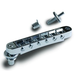 Gibson Accessories PBBR-030 Nashville Tune-O-Matic Bridge With Full Assembly - Chrome