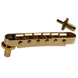 Gibson Accessories PBBR-040 Nashville Tune-O-Matic Bridge With Full Assembly - Gold