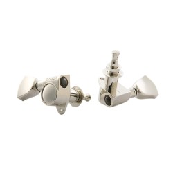 Gibson Accessories PMMH-015 Modern Tuning Machine Heads - Nickel With Metal Buttons