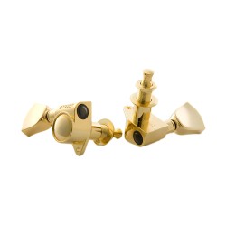 Gibson Accessories PMMH-025 Modern Tuning Machine Heads - Gold With Metal Buttons