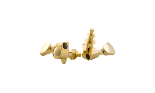 Gibson Accessories PMMH-025 Modern Tuning Machine Heads - Gold With Metal Buttons