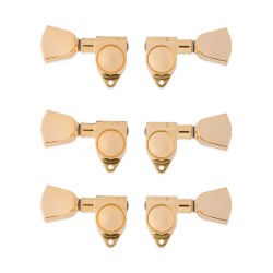 Gibson Accessories PMMH-025 Modern Tuning Machine Heads - Gold With Metal Buttons