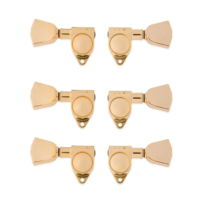 Gibson Accessories PMMH-025 Modern Tuning Machine Heads - Gold With Metal Buttons