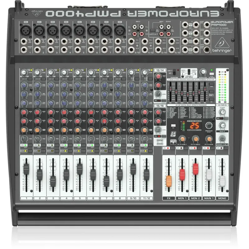 Behringer Europower PMP4000 16-channel 1600W Powered Mixer Behringer Europower PMP4000 16-channel 1600W Powered Mixer