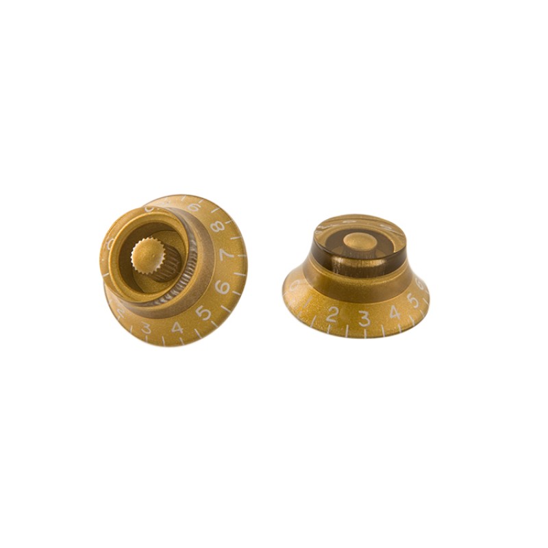 Gibson Accessories PRHK-020 Top Hats Knobs - Gold 4/Pkg