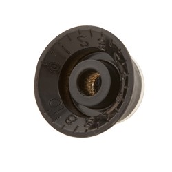 Gibson Accessories PRMK-020 Top Hat Style Knobs - Black with Gold Metal Insert - Pack of 4