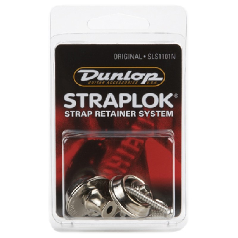 Jim Dunlop SLS1101N Straplok® Original Strap Retainer System - Nickel