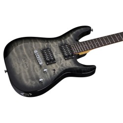 Schecter 446 Electric Guitar C-6 Plus - Charcoal Burst (CB)