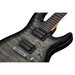 Schecter 446 Electric Guitar C-6 Plus - Charcoal Burst (CB)