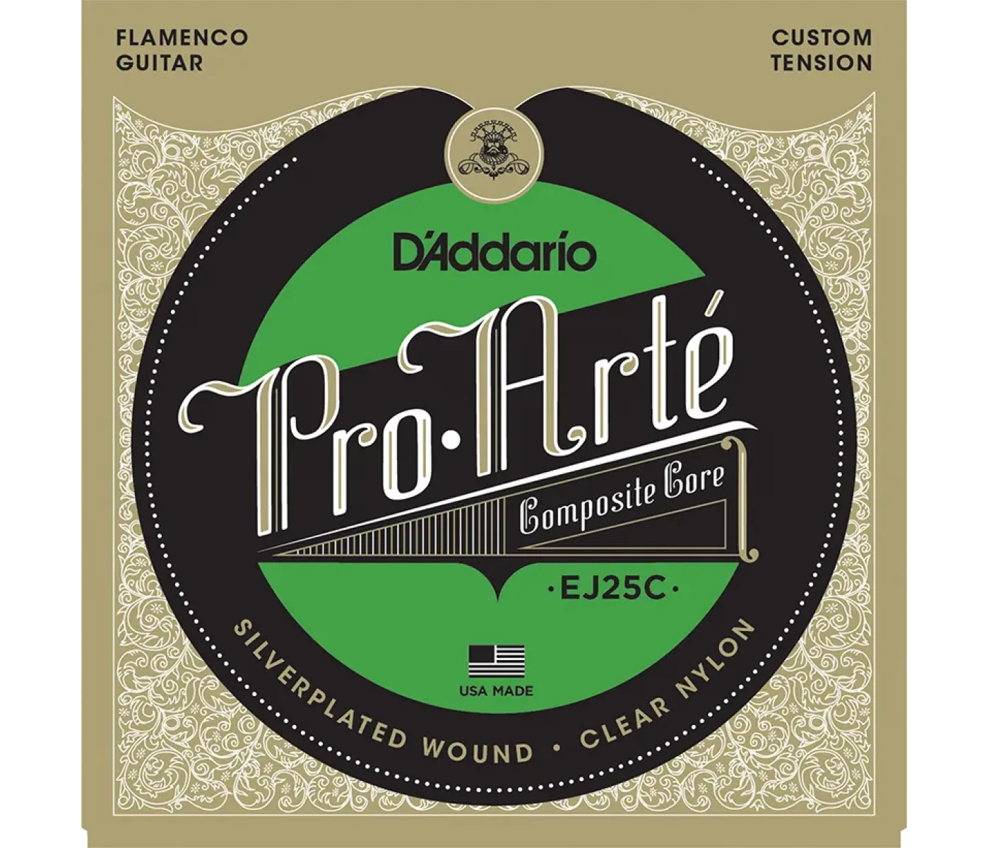 D'Addario EJ25C Pro-Arté Clear Nylon Composite Flamenco Guitar Strings - Clear Nylon