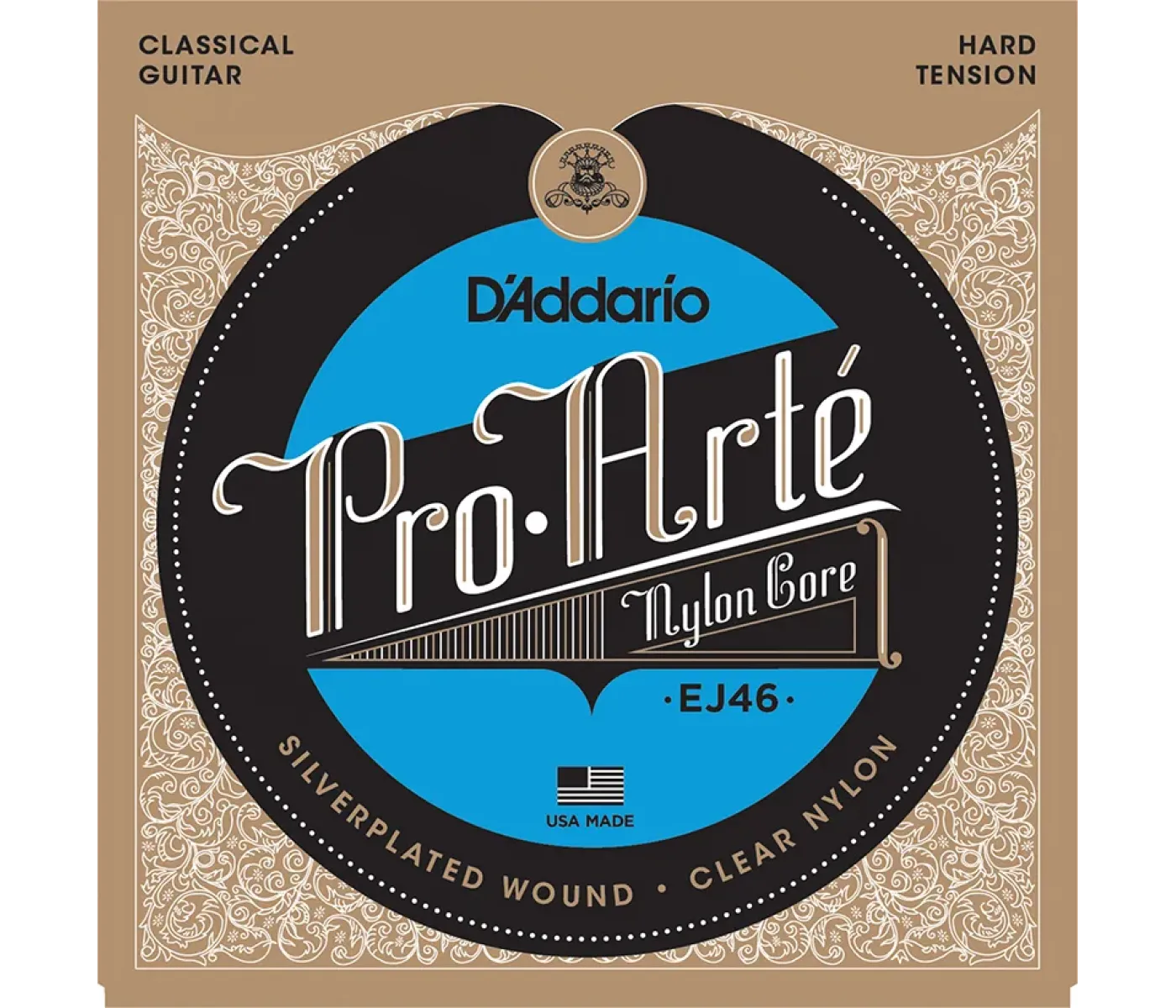 D'Addario EJ46 Pro-Arte Nylon Classical Guitar Strings - Hard Tension