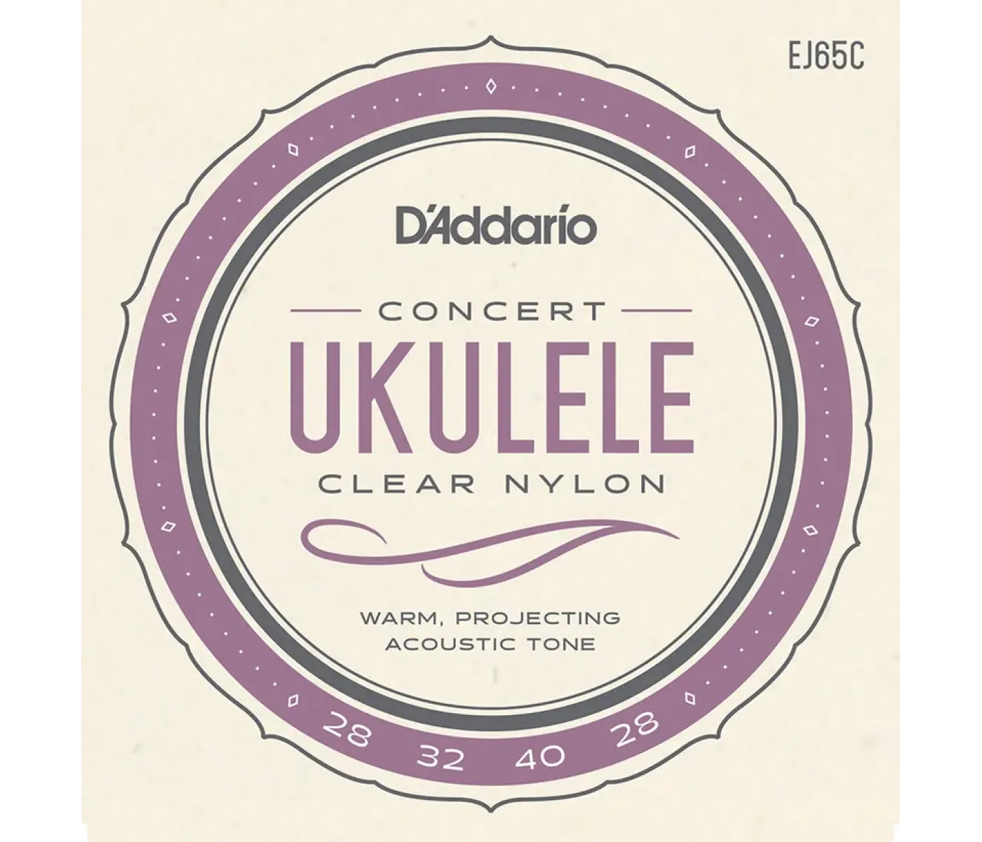 D'Addario EJ65C Pro-Arté Custom Extruded Ukulele Strings - Concert