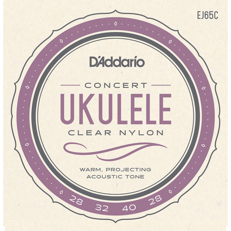 D'Addario EJ65C Pro-Arté Custom Extruded Ukulele Strings - Concert