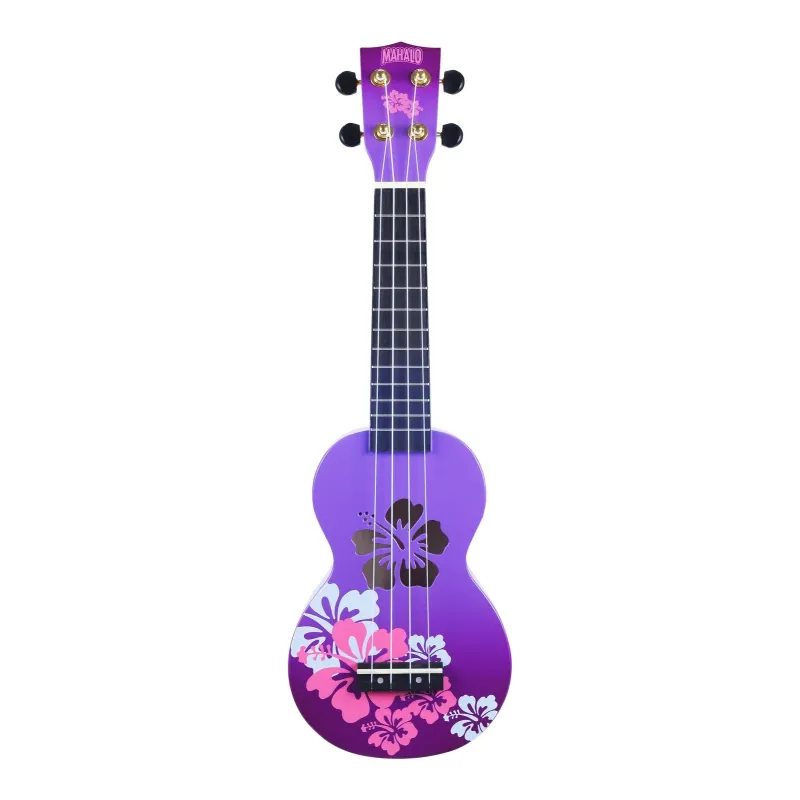 Mahalo Ukulele Soprano " Hibiscus " Designer Series Purple Burst with Bag_B stock Mahalo Ukulele Soprano " Hibiscus " Designer Series Purple Burst with Bag_B stock