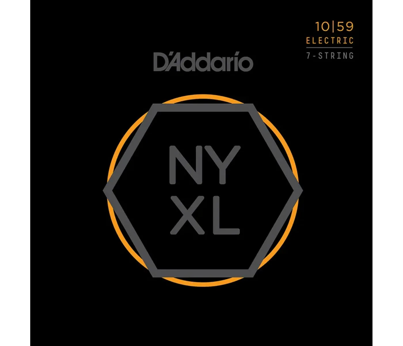 D'Addario NYXL1059 Electric Guitar String Nickel Wound 7-String Regular Light - 10-59