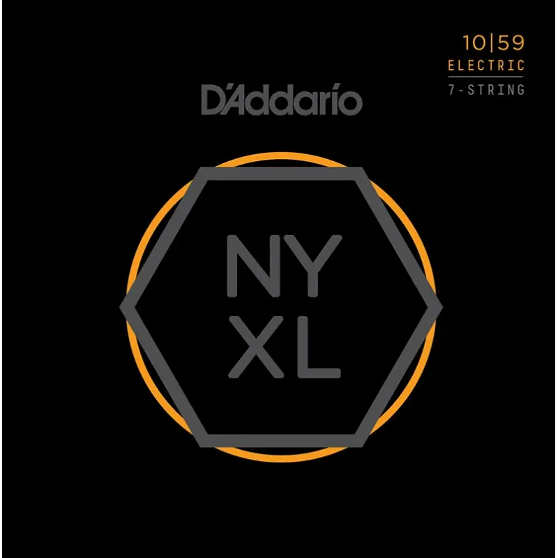 D'Addario NYXL1059 Electric Guitar String Nickel Wound 7-String Regular Light - 10-59