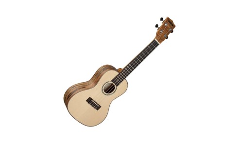 Kala Solid Spruce Top - Flame Maple Series Soprano Ukulele - Included Bag