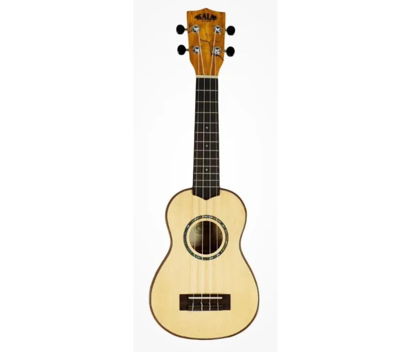 Kala Solid Spruce Top - Flame Maple Series Soprano Ukulele - Included Bag