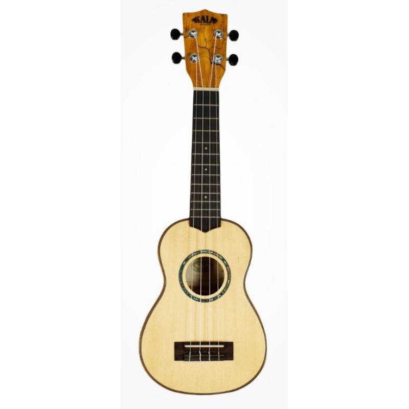 Kala Solid Spruce Top - Flame Maple Series Soprano Ukulele - Included Bag