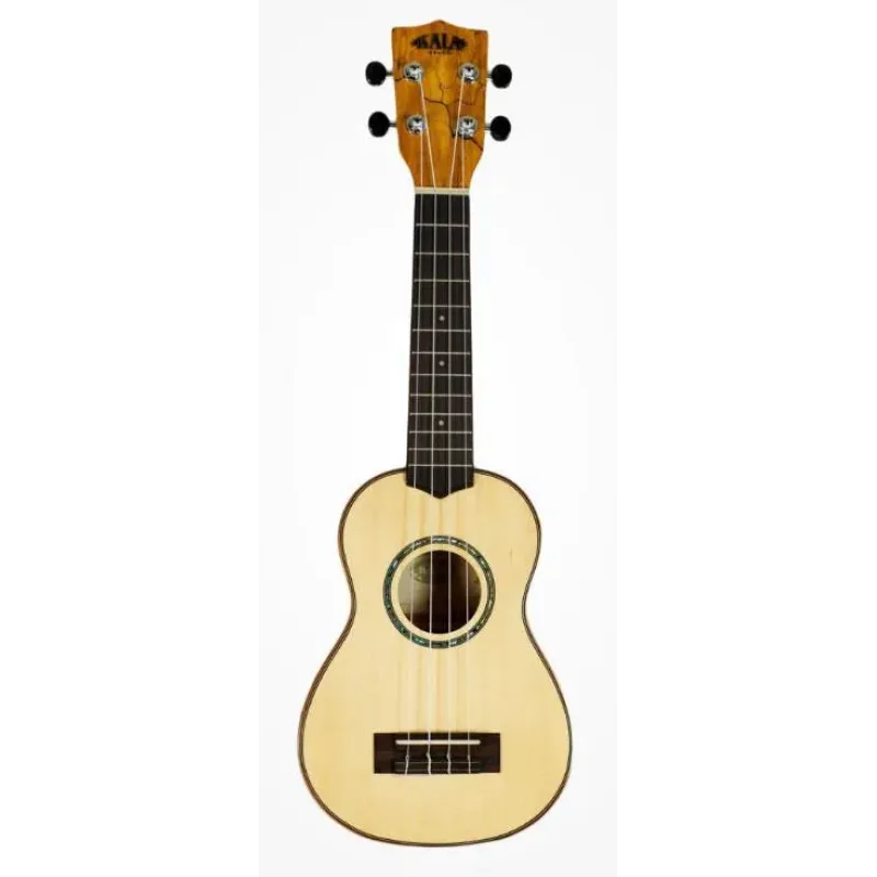 Kala Solid Spruce Top - Flame Maple Series Soprano Ukulele - Included Bag Kala Solid Spruce Top - Flame Maple Series Soprano Ukulele - Included Bag