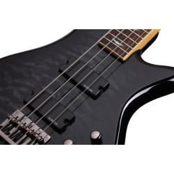 Schecter 2503 Electric Bass Stiletto Extreme-4 - See-Thru Black (STBLK)