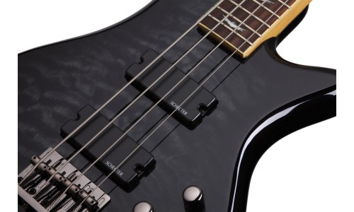 Schecter 2503 Electric Bass Stiletto Extreme-4 - See-Thru Black (STBLK)